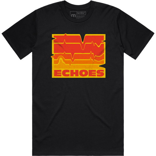 Echoes Logo Black Tee UK